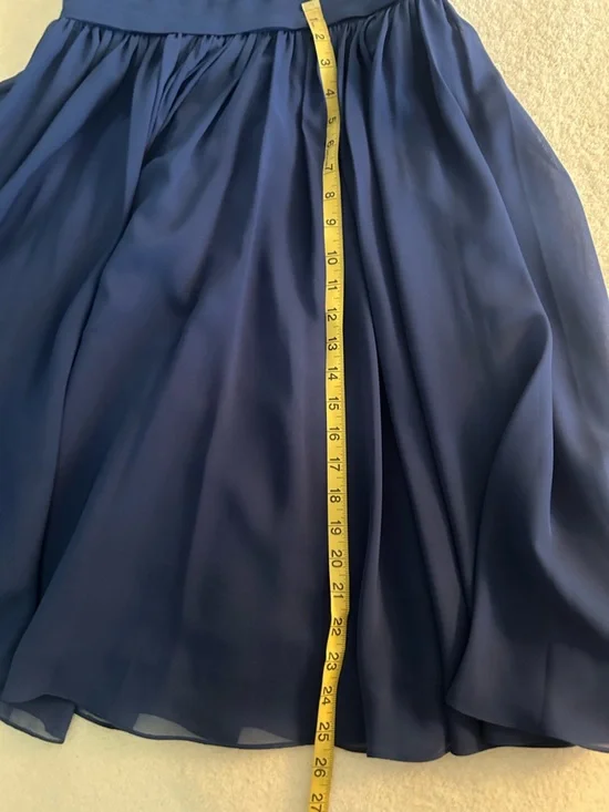 JJs House Navy Lace Bodice Midi Fit & Flare Dress Wedding Guest, Bridesmaid ,Mom - Picture 14 of 16